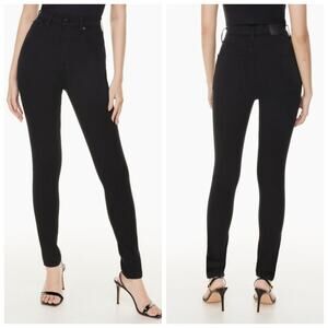 Dress Forum The Lola High Rise Skinny Leg Black Stretch Denim Jeans  26L 26 Long